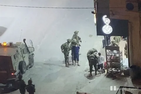 حملات بامدادی صهيونيست‌ها إلى مستوطنة دير الغصون واعتقال الأطفال الفلسطينيين