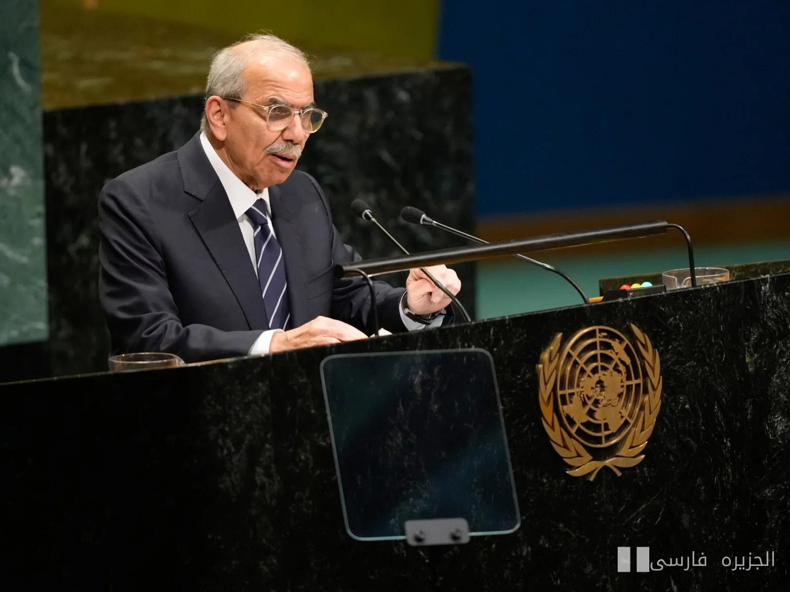 نواف سلام خواستار پایان اشغالگری اسرائیل در لبنان در سخنرانی خود در سازمان ملل شد