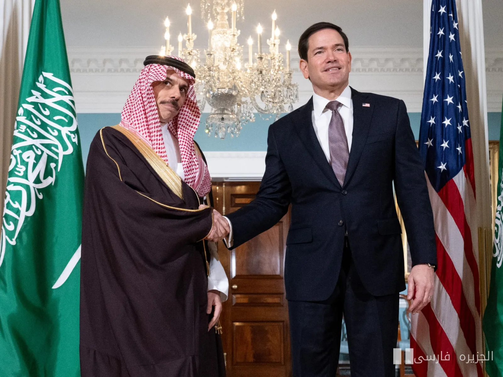 Marco Rubio و فیصل بن فرحان در واشنگتن درباره یمن و تنگه هرمز گفتگو کردند