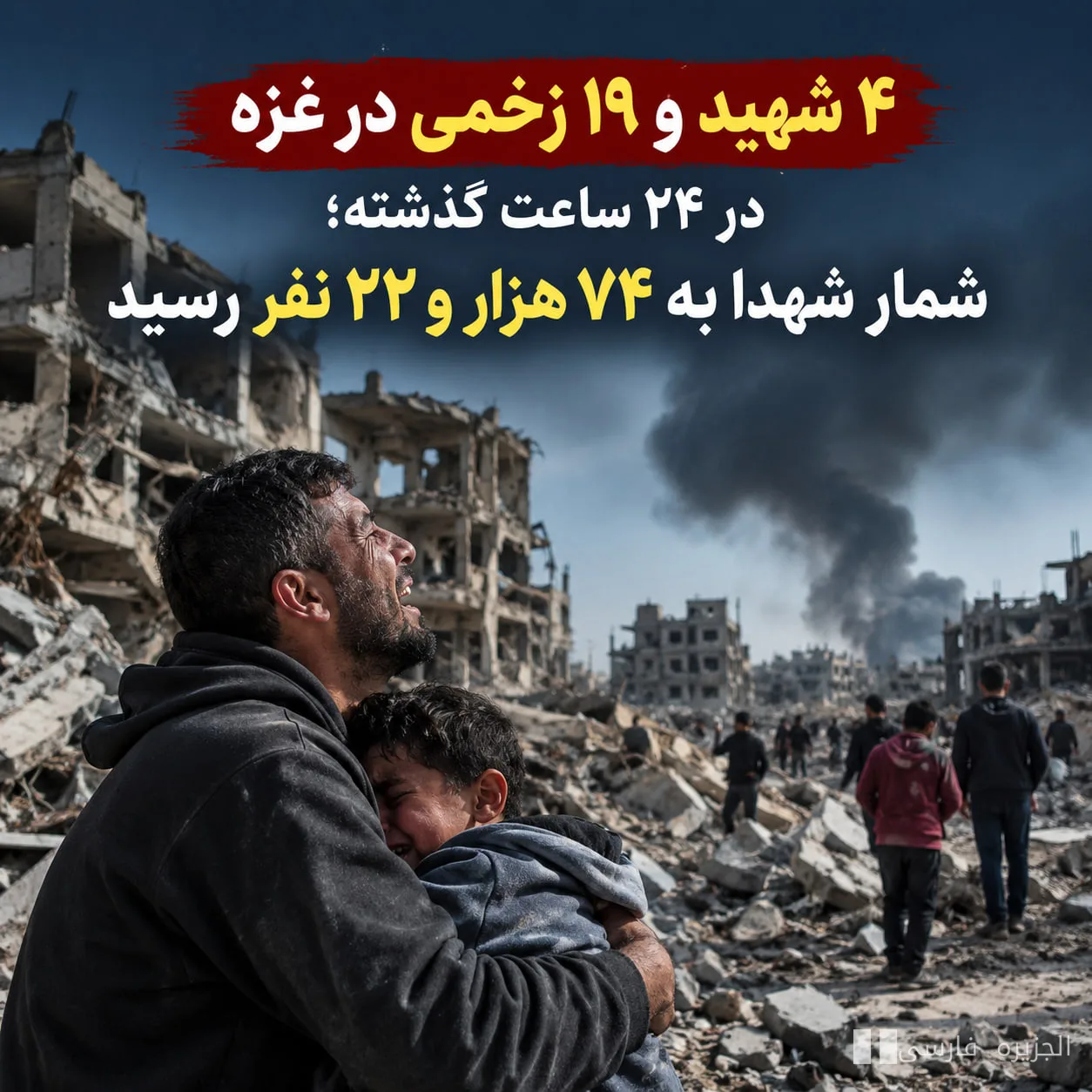 وزارت بهداشت غزه: ۴ شهید و ۱۹ زخمی در ۲۴ ساعت گذشته