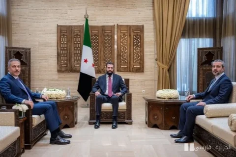 دیدار جنجالی هاکان فیدان و احمد الشرع در دمشق