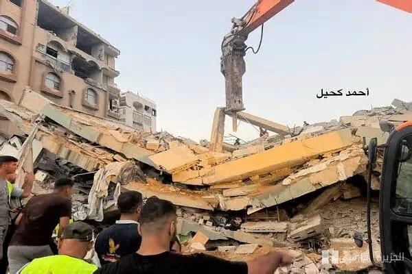فرو ریختن ساختمان آوارگان در غزه ۹ کشته بر جای گذاشت