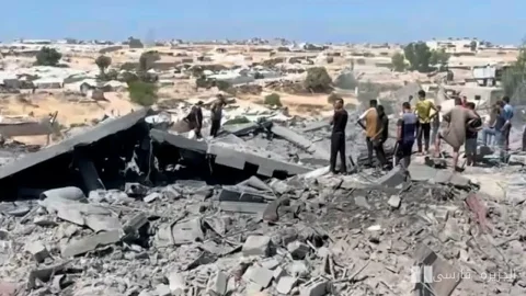 تخریب گسترده خانه‌ها و آوارگی خانواده‌ها در غزه