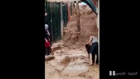 سیل‌های وحشتناک مغرب: خیابان‌ها زیر آب رفتند!