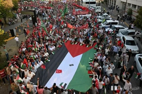 راهپیمایی «فلسطین آزاد برای غزه» در آنکارا برگزار می‌شود